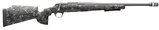 Picture of Browning X-Bolt Pro McMillan LR SPR 28 Nosler 3+1 22" Fluted, Carbon Gray Barrel/Rec, Sonora Carbon Ambush Camo Fixed McMillan Game Warden 2.0 Stock, Recoil Hawg Muzzle Brake 035584288