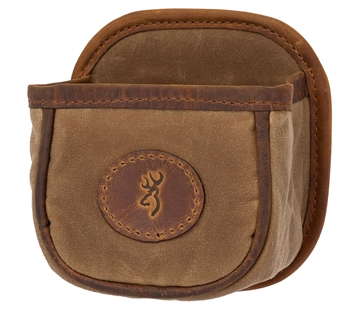 Picture of Browning Santa Fe Shell Carrier Tan Canvas/Leather Capacity 1 box Belt Clip Mount 121040084
