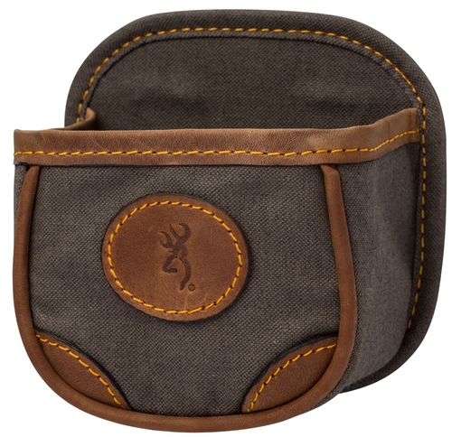 Picture of Browning Lona Shell Carrier Flint Canvas/Leather 1 box Belt Clip Mount 121388694