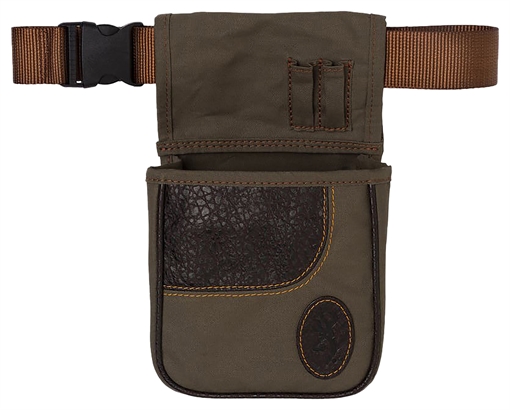 Picture of Browning Laredo Shell Pouch Olive Canvas/Leather Belt Mount 121504843