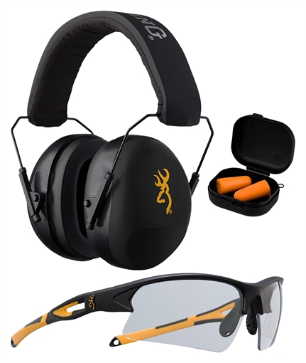Picture of Browning Range Kit Foam Plastic with Foam 27 dB 36 dB Over the Head Orange Black Adult 126368