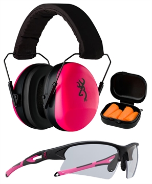 Picture of Browning Range Kit Foam Plastic with Foam 27 dB 36 dB Over the Head Orange Pink/Black Women 126373