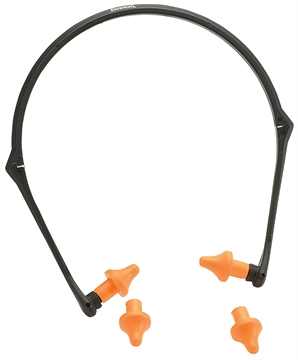 Picture of Browning Banded Earplugs Plastic 22 dB Folding Black/Orange 12686
