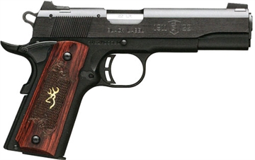 Picture of Browning 1911-22 Black Label Medallion Full Size Frame 22 LR 10+1, 4.25" Target Crown Barrel, Matte Black Serrated Slide & Aluminum Frame w/Beavertail 051851490