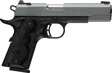 Picture of Browning Black Label, 1911, Single Action, Semi-automatic, Metal Frame Pistol, Full Size, 380 ACP, 4.25" Barrel, Cerakote Finish, Northern Lights, Black Frame, Stippled Laminated Wood Grips, 3 Dot Sights, 10 Rounds, 2 Magazines 051992492