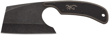 Picture of Browning Cutoff Camp Boxed 2.50" Fixed Cleaver Plain Black Black Oxide Stonewashed 9Cr14MoV SS Blade, Black/Tan G10 Handle 3220322B
