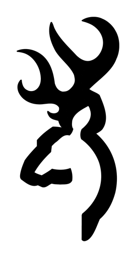 Picture of Browning Buckmark Decal Black Vinyl Sticker 4" 3922009914