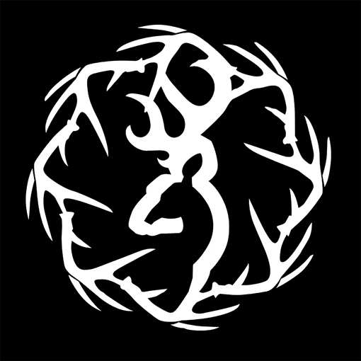 Picture of Browning Sheds Decal White Vinyl Sticker 6" 3922401647