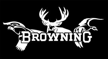 Picture of Browning All Season Decal White Vinyl Sticker 12" 3922601247