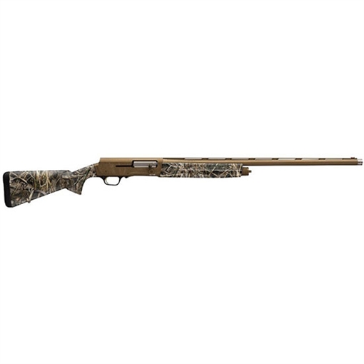 Picture of Browning A5 Wicked Wing, Semi-automatic Shotgun, 12 Gauge, 3.5" Chamber, 28" Barrel, Cerakote Finish, Burnt Bronze, Fiber Optic Front Sight, Synthetic Stock, Realtree Max 7 Camouflage Finish, Includes 3 Choke Tubes - F, M, IC, 4 Rounds 0119112004