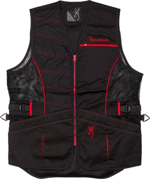 Picture of BROWNING ACE SHOOTING VEST R-HAND 3XL BLACK/RED TRIM 3050457106