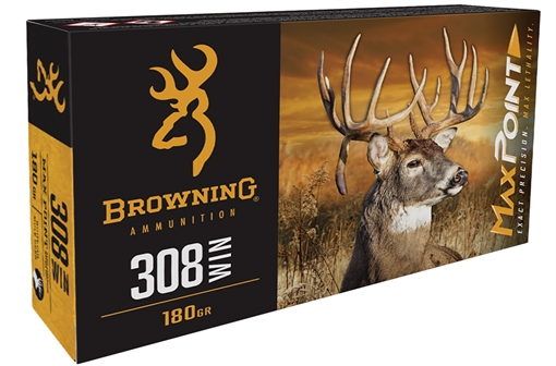 Picture of Browning Ammunition 308 WINCHESTER 180GR MAX POINT POLYMER TIPPED 20/BOX B192103082