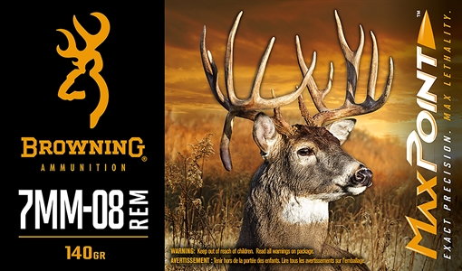 Picture of Browning Ammo Max Point 7mm-08Rem 140gr 20 Per Box/10 Case B192107082
