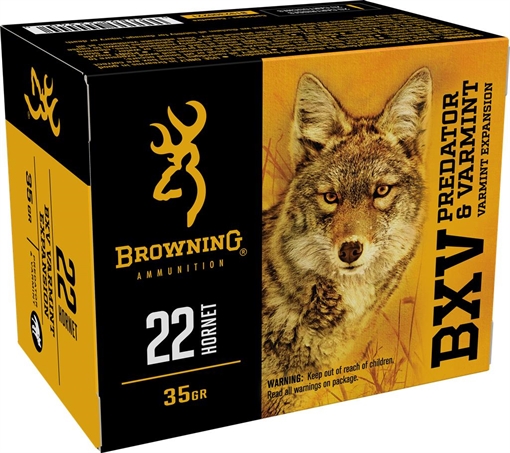 Picture of Browning Ammunition BROWNING AMMO BXV 22 HORNET 35 GR 3100 FPS 20BX B192300221