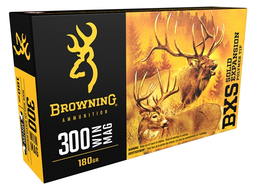 Picture of Browning Ammunition 300 WIN MAG BXS POLYMER TIP SOLID EXPANSION 20/BOX B192403001