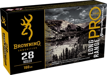 Picture of Browning Ammo Long Range Pro 28Nosler 160gr Sierra MatchKing BTPT 20 Per Box/10 Case B192500281