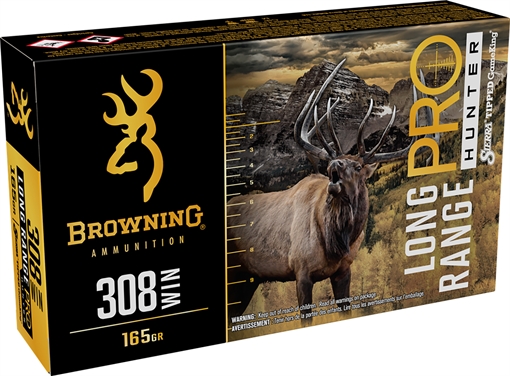 Picture of Browning Long Range Hunter Pro Rifle Ammunition .308 Win 165gr PT 2695 fps 20/ct B192503082
