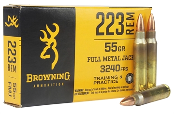 Picture of Browning Ammo 223Rem 55gr Full Metal Jacket 20 Per Box/50 Case B192802231