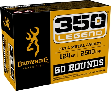Picture of Browning Ammunition 350 LEGEND 124GR FULL METAL JACKET 60/BOX B192803502