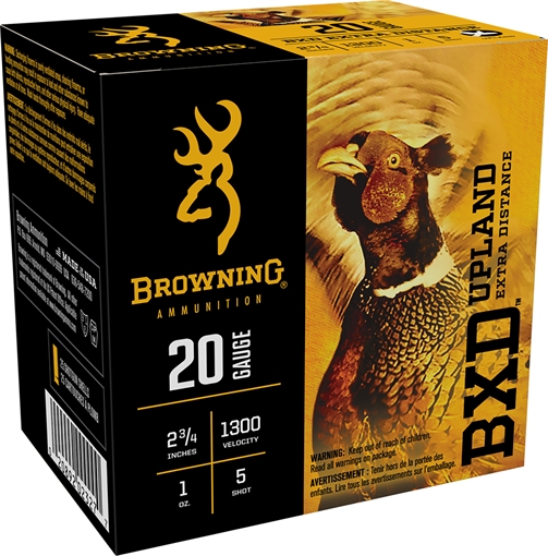 Picture of Browning Ammo BXD Upland 20Gauge 2.75" 1oz 5Shot 25 Per Box/10 Case B193512025