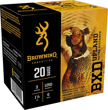 Picture of Browning Ammo BXD Upland 20Gauge 3" 1 1/4oz 6Shot 25 Per Box/10 Case B193512036