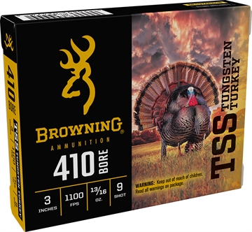 Picture of Browning Ammo TSS Tungsten Turkey 410Gauge 3" 13/16oz Tungsten 9Shot 5 Per Box/20 Case B193924139