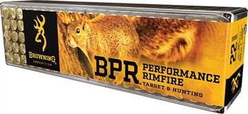 Picture of Browning Ammo BPR Performance Rimfire 22LR 40gr Hollow Point 100 Per Box/10 Case B194122100
