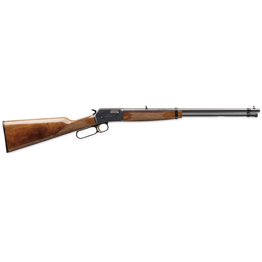 Picture of Browning BL-22 22 LR 15+1 20" Polished Blued Barrel, Polished Blued Steel Receiver, Gloss Black Walnut/ Wood Stock, Right Hand 024101103