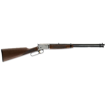 Picture of Browning BL-22 Grade II 22 Short, 22 Long or 22 LR Caliber with 15+1 Capacity, 20" Polished Blued Barrel, Satin Nickel Metal Finish & Satin Walnut Stock Right Hand (Full Size) 024108102