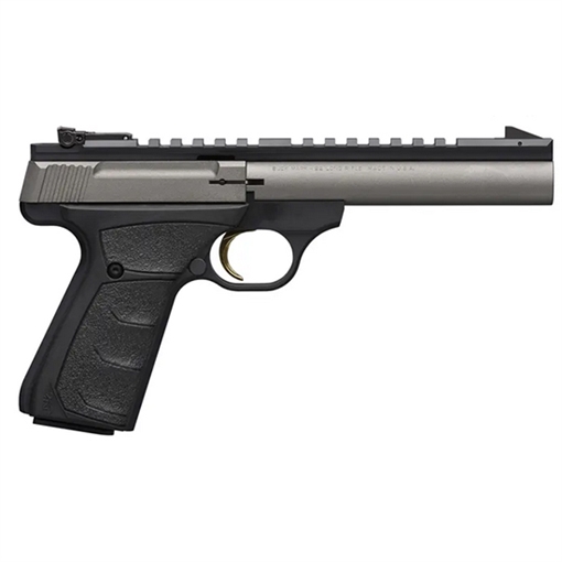 Picture of Browning Buck Mark Field/Target 22 LR 10+1 5.50" Tungsten Gray Cerakote Steel Bull Barrel & Serrated Steel w/Picatinny Rail Slide, Matte Black Alloy Receiver Black Polymer Grips 051586490