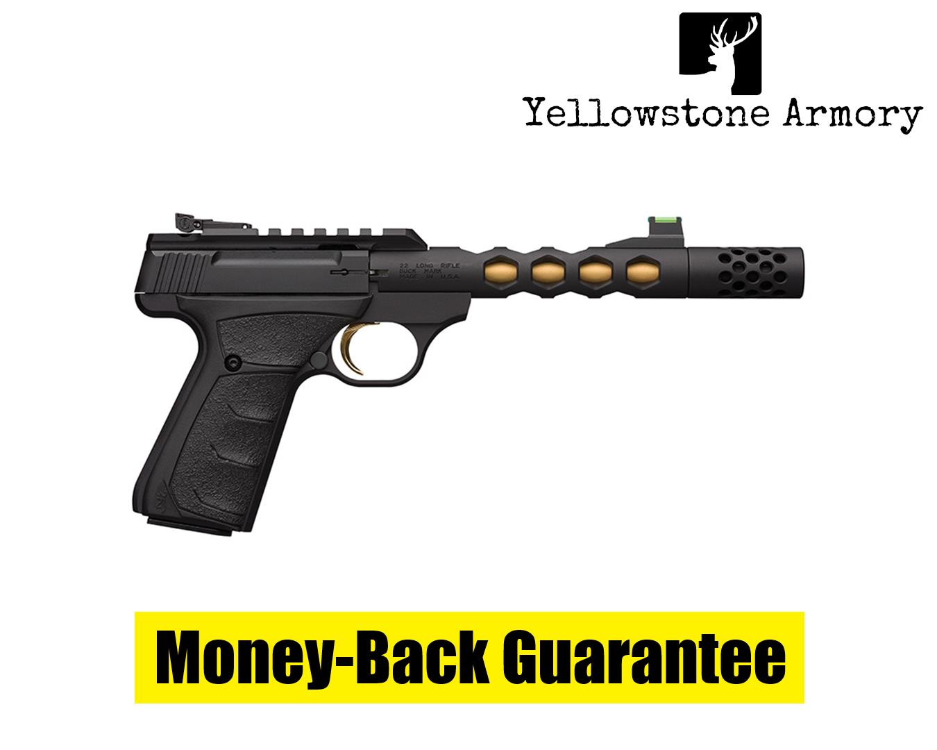 Browning Buck Mark Plus Vision Pistol 22 LR Black/Gold 5.9 in. 051573490-img-0