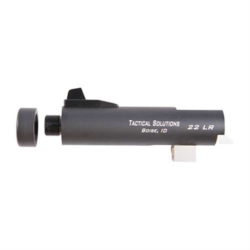 Picture of Tactical Solutions Trail-Lite Barrel, 22LR, 4" Threaded Barrel, Matte Black Finish, 1/2x28 Threads, Fits Browning Buck Mark, No Gunsmithing Required for Installation TL4TEMBNF