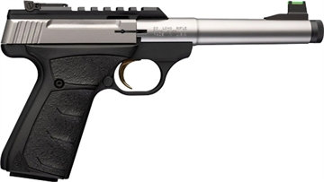 Picture of BROWNING BUCK MARK PLS CAMPER SS 22LR 5IN BARREL 10RD SILVER TB OR FO UFC GRIP 051618490 051618490