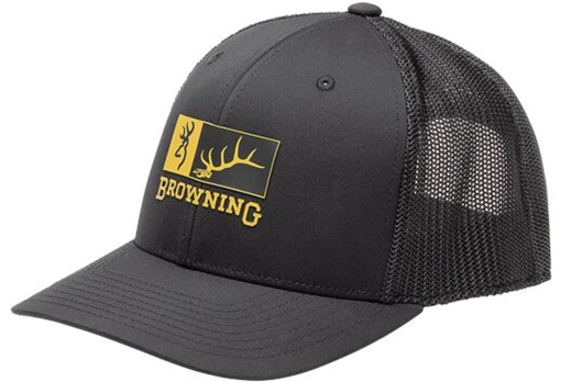 Picture of BROWNING CAP ELK RIDGE 110MESH BACK REC PATCH BLACK/GOLD 308018991