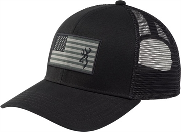 Picture of BROWNING CAP GLORY MESH SNAP BACK AMER FLAG PATCH BLK OSFM 308396991