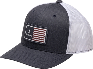 Picture of BROWNING CAP MUSTANG 110 MESH BACK REC FLAG PATCH NAVY 308036651
