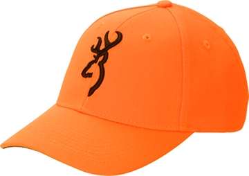 Picture of BROWNING CAP SAFETY ORANGE W/ 3-D BUCK MARK LOGO ADJUSTABLE 30840501