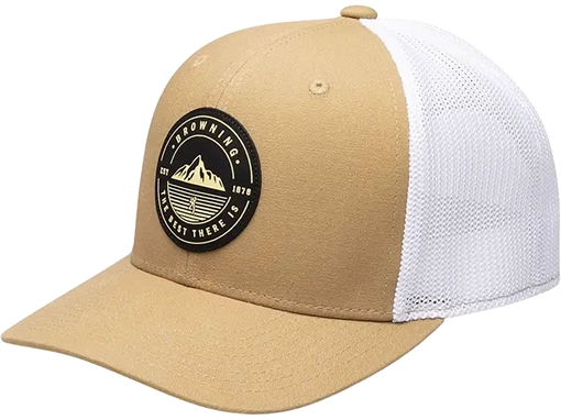 Picture of BROWNING CAP SOUTH SLOPE SNAP BK TAN/WHT 308682481