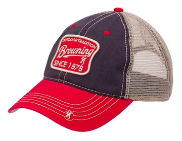 Picture of BROWNING CAP TRENTON RED/BLUE/GRAY 308252611 023614842583
