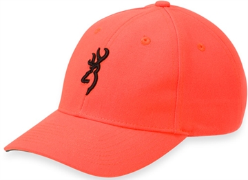 Picture of BROWNING CAP YOUTH SAFETY ORANGE W/3D BUCK MARK LOGO ADJ 30850101Y