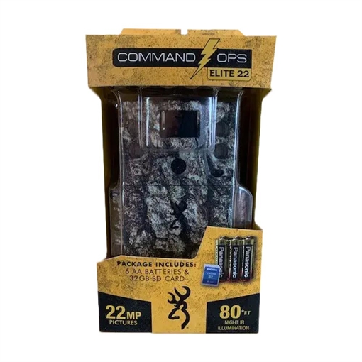Picture of Browning Command Ops Elite 22 Combo Trail Camera with 32GB SD card and 6 AA Batteries BTC-4E22-CP