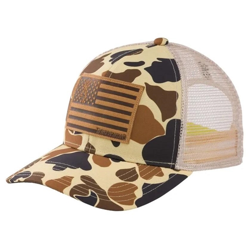 Picture of Browning Company Cap Vintage Tan Camo One Size Fits Most 308616121