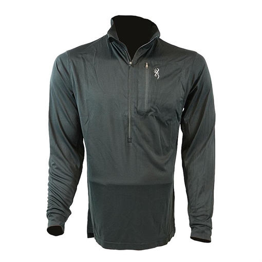 Picture of Browning Early Season 3/4 Zip Shirt Black S 3010569901