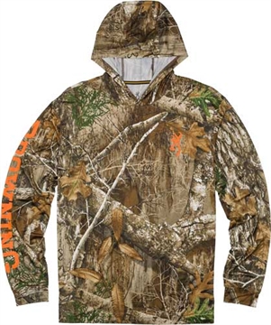 Picture of BROWNING HOODED L-SLEEVE TECH T-SHIRT REALTREE EDGE XX-LRG< 3010726005