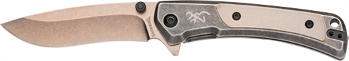 Picture of BROWNING KNIFE JERICHO 3" FLDR COPPER WASH/BUCKMARK D2* 3220544