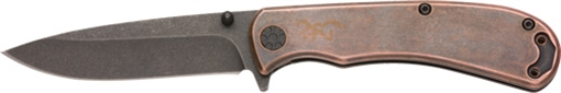Picture of BROWNING KNIFE RIVET FOLDER 3" COPPER W/FINGER FLIPPER 3220473