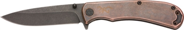 Picture of BROWNING KNIFE RIVET FOLDER 3" COPPER W/FINGER FLIPPER 3220473