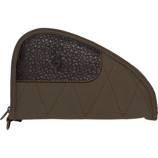 Picture of Browning Laredo Pistol Rug 11" Long Olive w/ Brown Accents Canvas/Leather Holds Handgun 1435048411