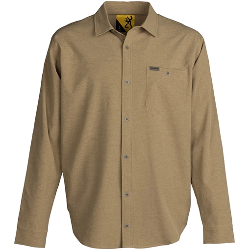 Picture of Browning Browning Lightweight Shooting Shirt Tan Large 3012724802