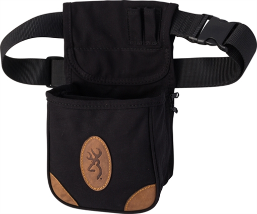Picture of BROWNING LONA CANVAS SHELL POUCH W/BELT BLACK/BROWN 121388992